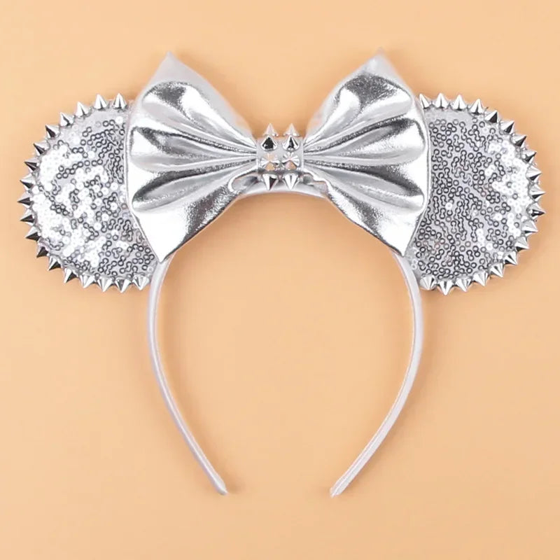 Disney Witch Bat Skeleton Ear Headband for Adults Kids Cosplay Halloween Hairband Women Girls Ghost Bows Party Hair Accessories