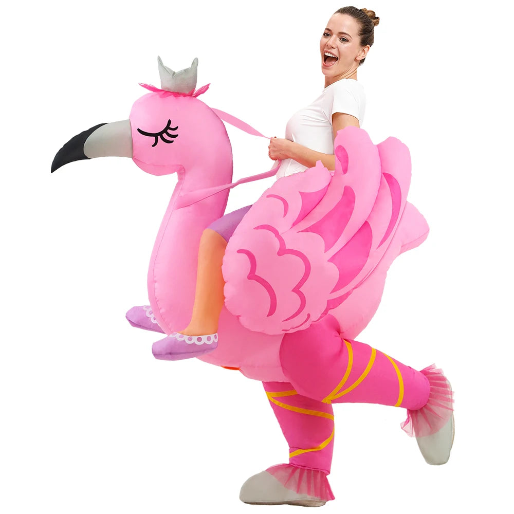 Adult Rooster Unicorn Flamingo Inflatable Costume Animal Anime Dress Suit Purim Halloween Christmas Party Cosplay Costumes