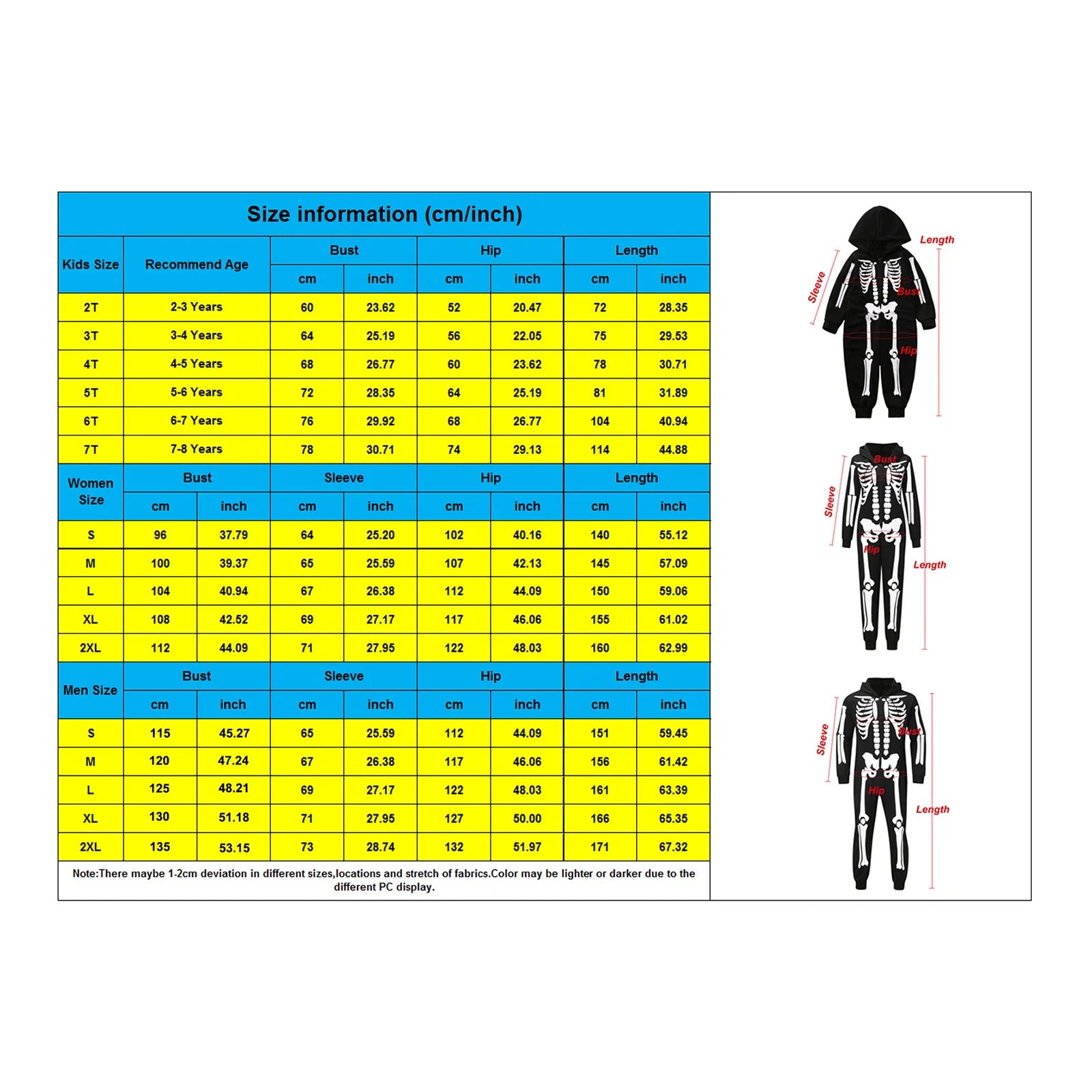 Family Matching Outfits Skeleton Print Long Sleeve Hooded Romper Jumpsuits with Zipper Fall Winter Dad Mom Kids Baby Clothes