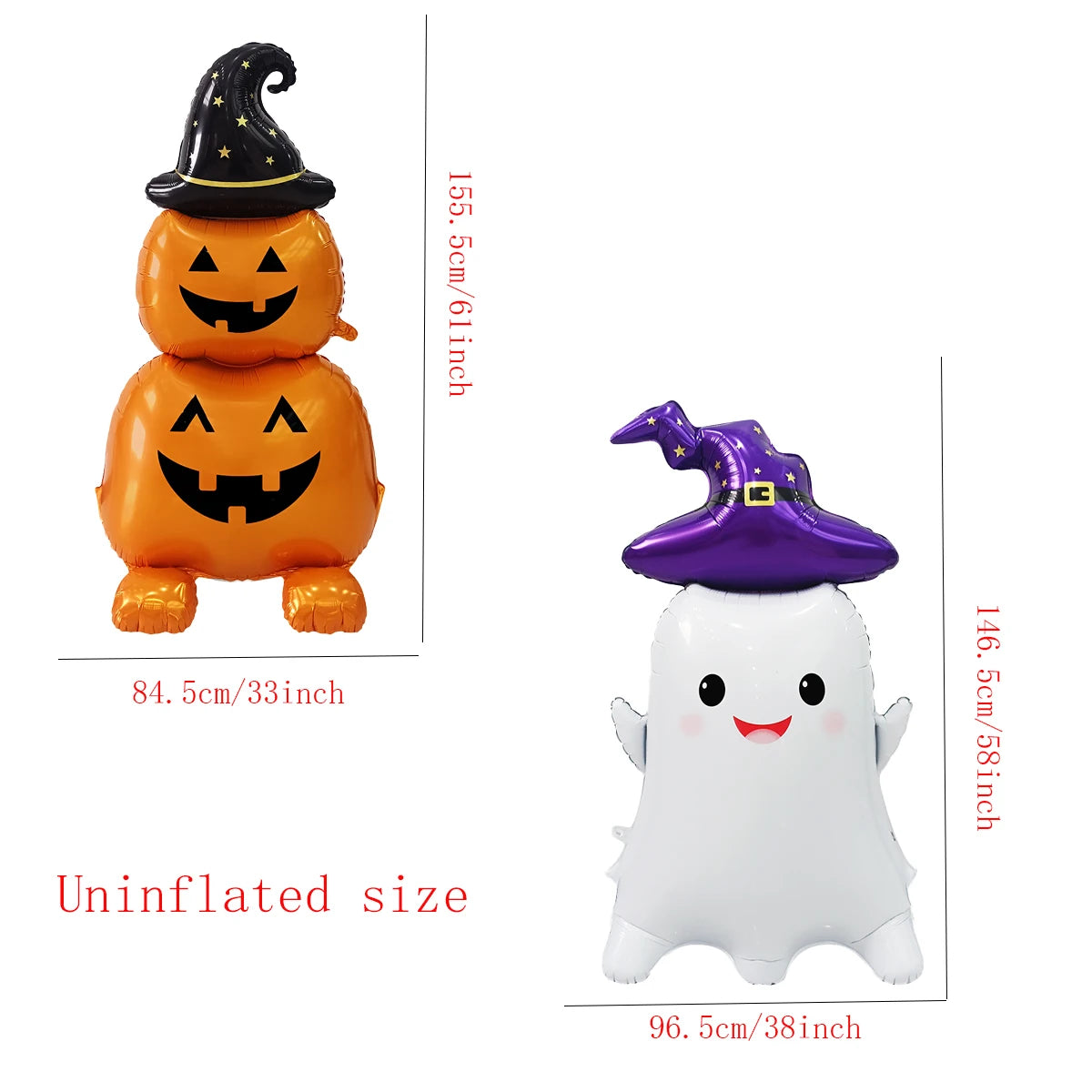 1Set Giant Stand Pedestal Halloween Foil Balloons Pumpkin Ghost Witch Balloon Ghost Tree Halloween Party Decorations