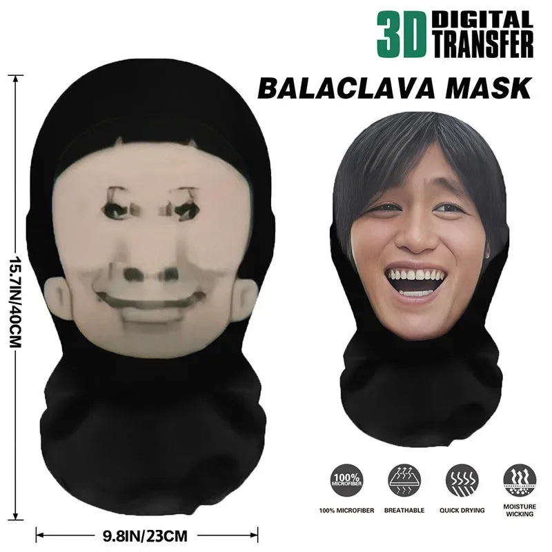 2025 NEW Interesting 3D Printed Funny Full Face Mask Celebrity Realistic Face Mask Party Cosplay Props Halloween