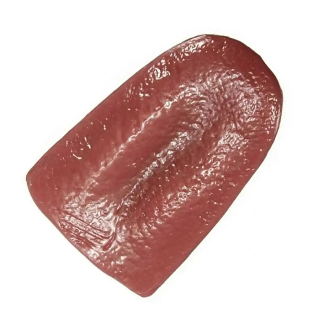 Realistic Horrible Hot Halloween Harmless Fake Tongue Magic Trick Joke Prank Stretchable Prop