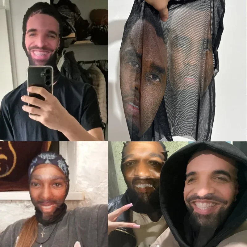 2025 NEW Interesting 3D Printed Funny Full Face Mask Celebrity Realistic Face Mask Party Cosplay Props Halloween