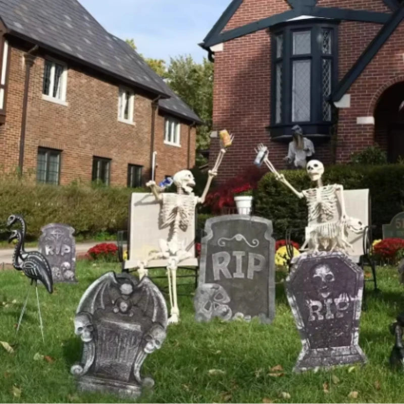 Halloween Tombstone Decoration,Horror Foam Tombstone,Halloween Yard Signs,Haunted House Outdoor Graveyard Prank Props