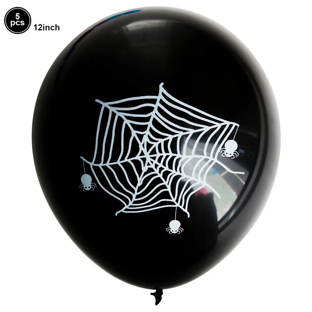 Halloween Balloons Halloween Theme Party Supplies 12 Inch Latex Balloons Pumpkin Spooky Witch Balloon Kids Birthday Party Decor