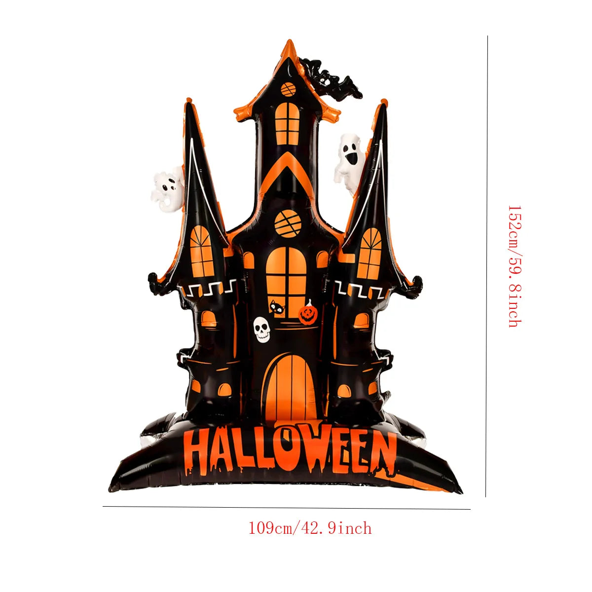 1Set Giant Stand Pedestal Halloween Foil Balloons Pumpkin Ghost Witch Balloon Ghost Tree Halloween Party Decorations