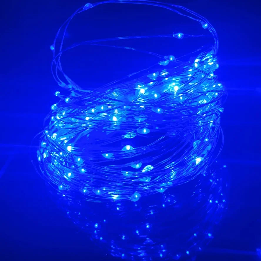 5/10/20M USB LED String Lights Copper Silver Wire Garland Light Waterproof Fairy Lights for Christmas Wedding Party Decoration