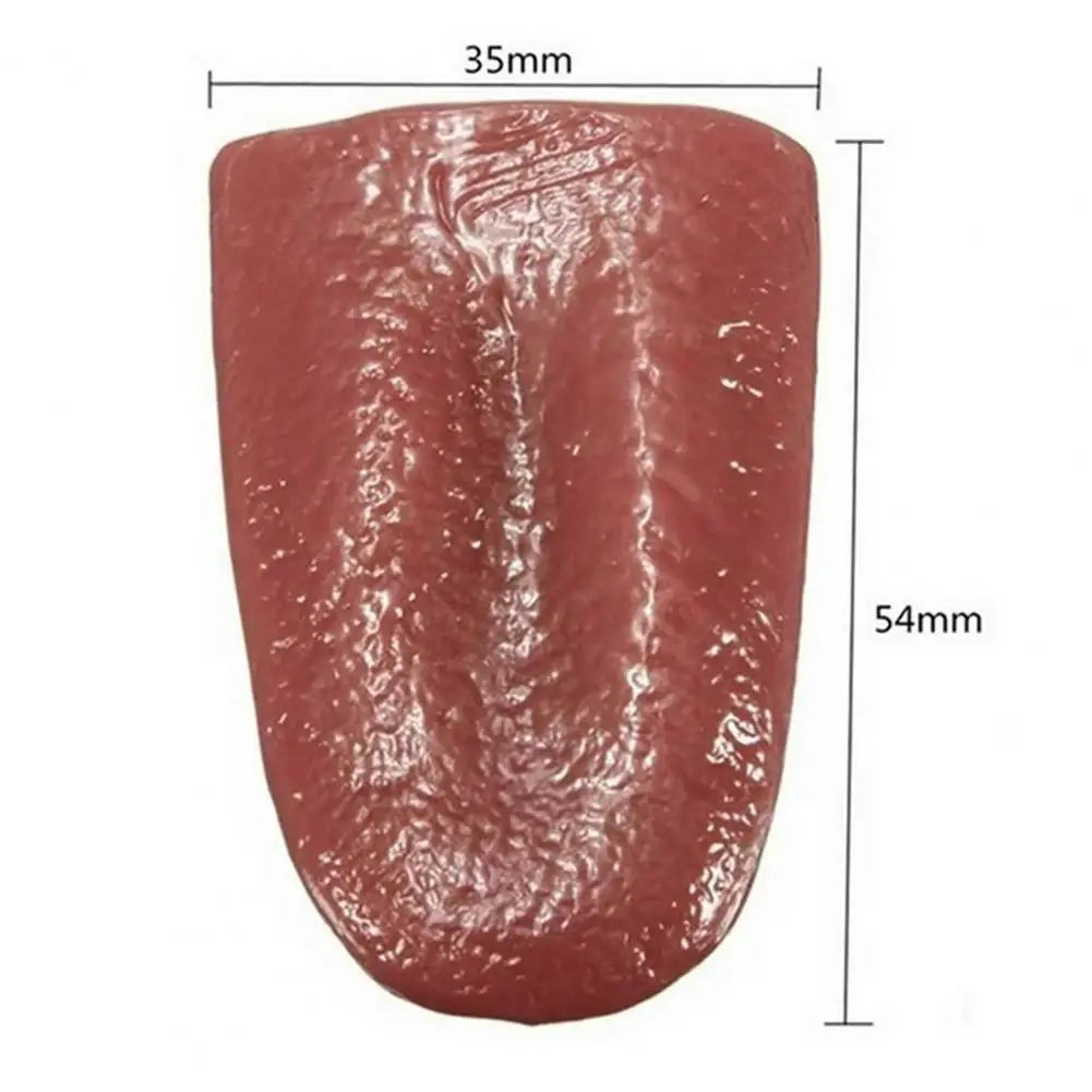 Realistic Horrible Hot Halloween Harmless Fake Tongue Magic Trick Joke Prank Stretchable Prop