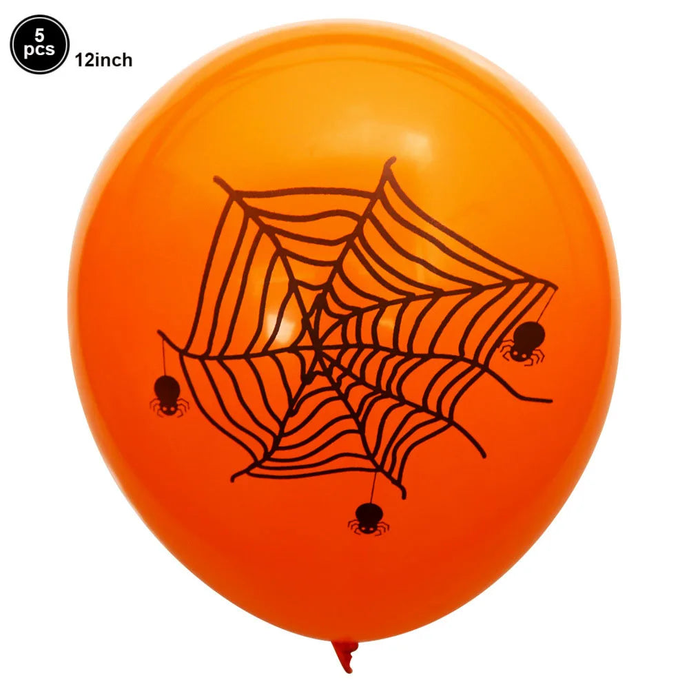 Halloween Balloons Halloween Theme Party Supplies 12 Inch Latex Balloons Pumpkin Spooky Witch Balloon Kids Birthday Party Decor