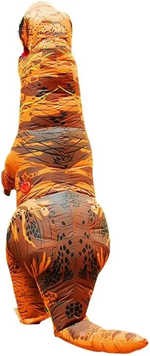 Adult T-Rex Inflatable Costume Standing Dinosaur Mascot for Halloween & Christmas Fun Animal Party Role-Playing Outfit Apparel
