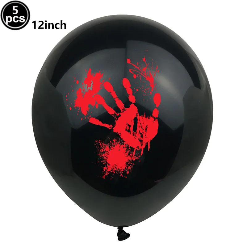 Halloween Balloons Halloween Theme Party Supplies 12 Inch Latex Balloons Pumpkin Spooky Witch Balloon Kids Birthday Party Decor